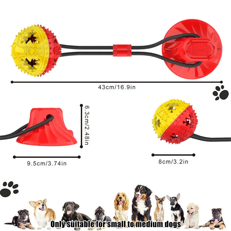 Dog Toys, Teeth Grinding, Food Leakage Device, Suction Cup Ball, Release, Tough To Chew, Dog Toys, Pet Supplies, Chew Oasis Select