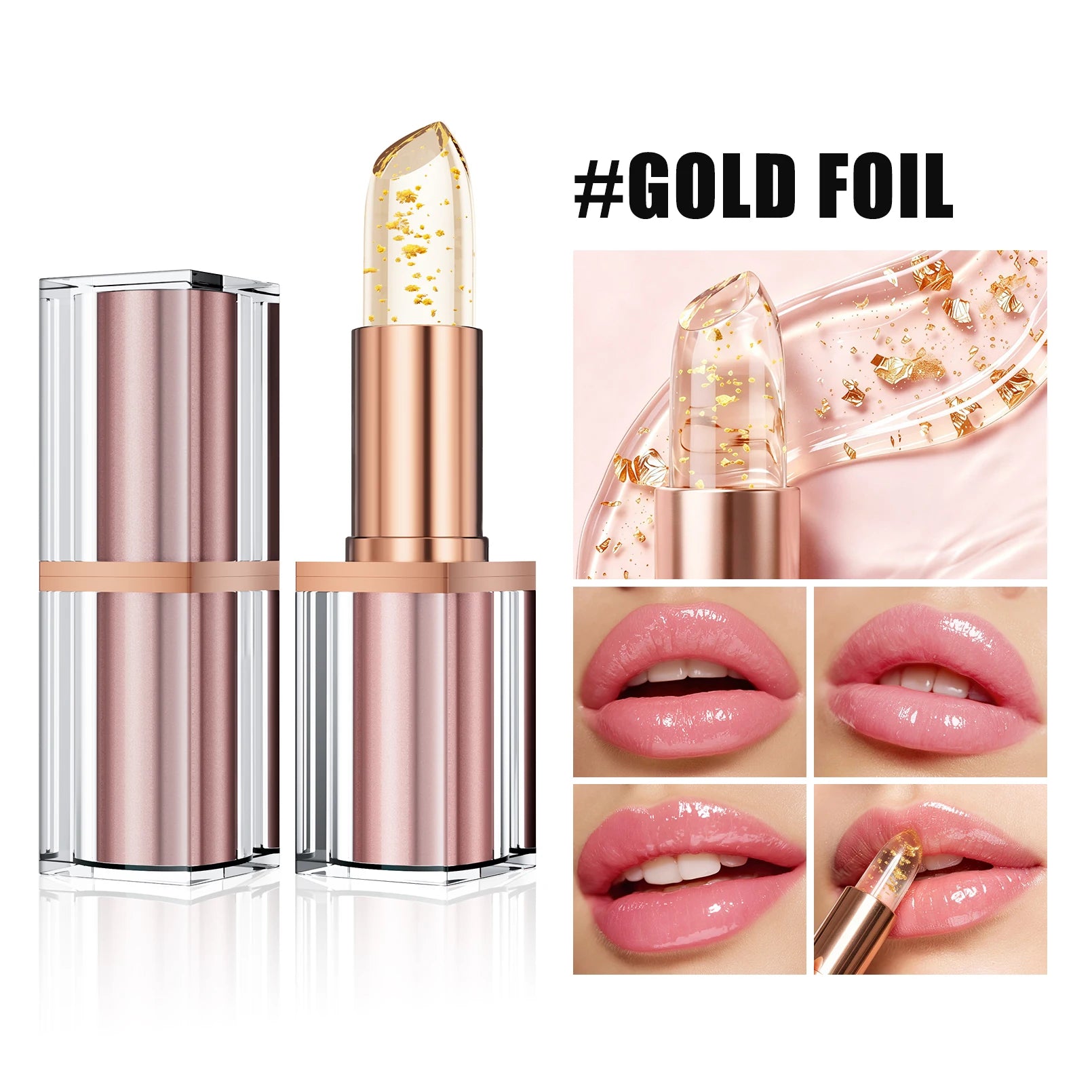 QIC Color-Changing Jelly Lipstick – Waterproof & Moisturizing