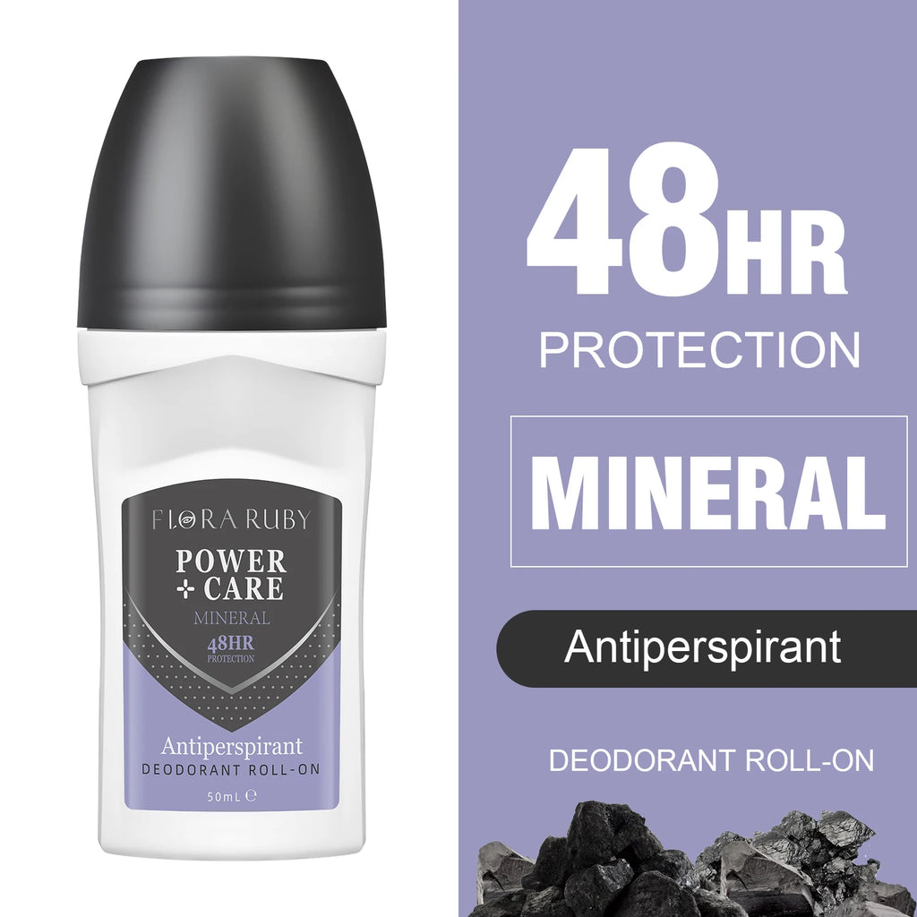 50ml Roll-On Body Deodorant for Men Roll-on Sweating Odor Remover Underarm Deodorant Stick Fast Dry Lasting Portable Refresh Oasis Select 04-MINERAL