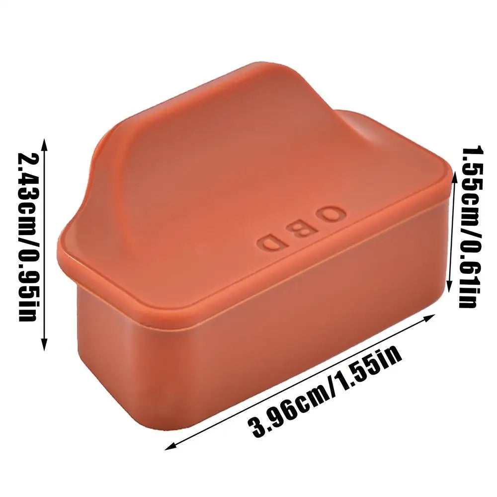 1PC Car OBD Port Dust Cover Universal Silicone Waterproof Protector Auto Diagnostic Connector Plug Cap Interior Decor Accessorie Oasis Select Orange