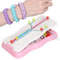Handmade Rope Braiding Set Colorful Weaving Material Kit DIY Bracelet Craft Creative Activity Friendship Band Making Supplies Oasis Select Pink