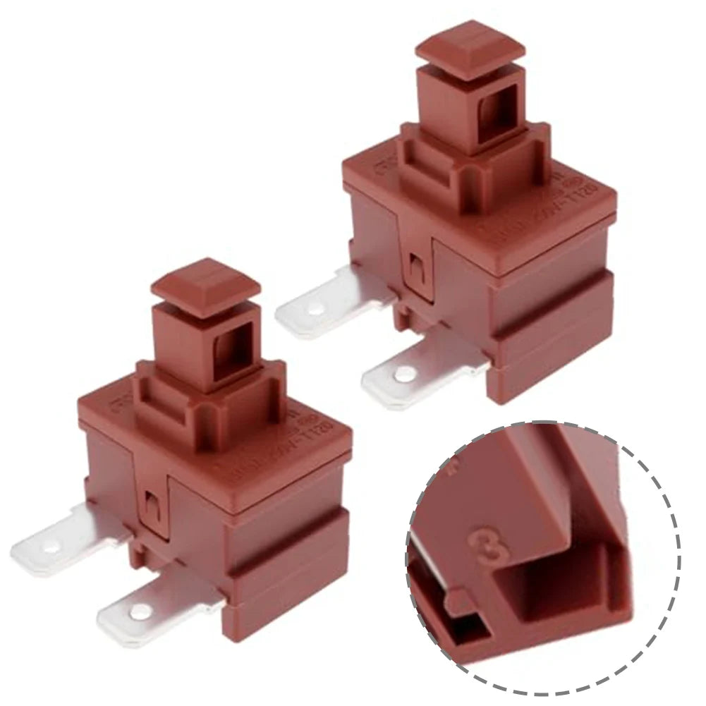 2pcs Power Switch Push Button Switch On-Off Power Button Switch Self-locking Switch For Miele C1 C2 C3 Vacuum Cleaner Oasis Select