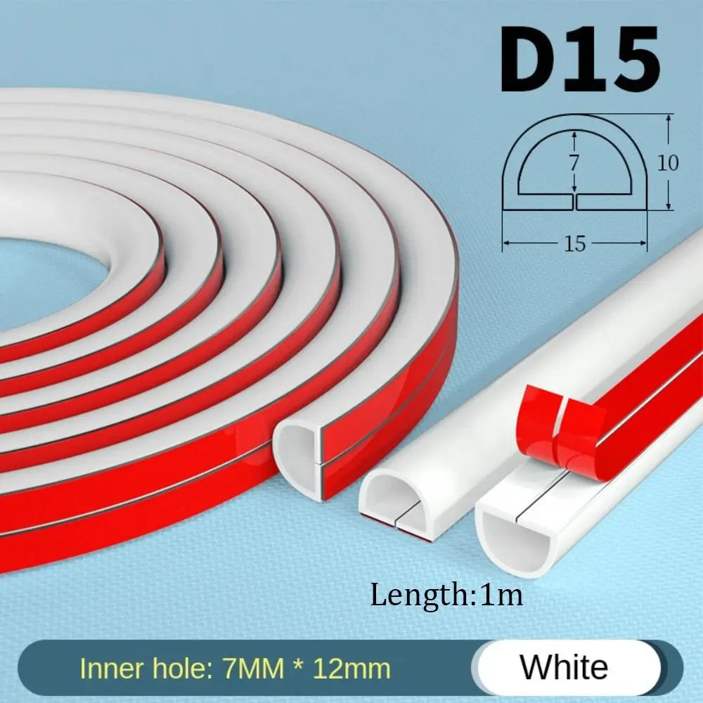 Durable PVC Floor Cord Cover Self-Adhesive Anti-extrusion Anti-extrusion Extension Wiring Duct Protector Power Cable Protector Oasis Select