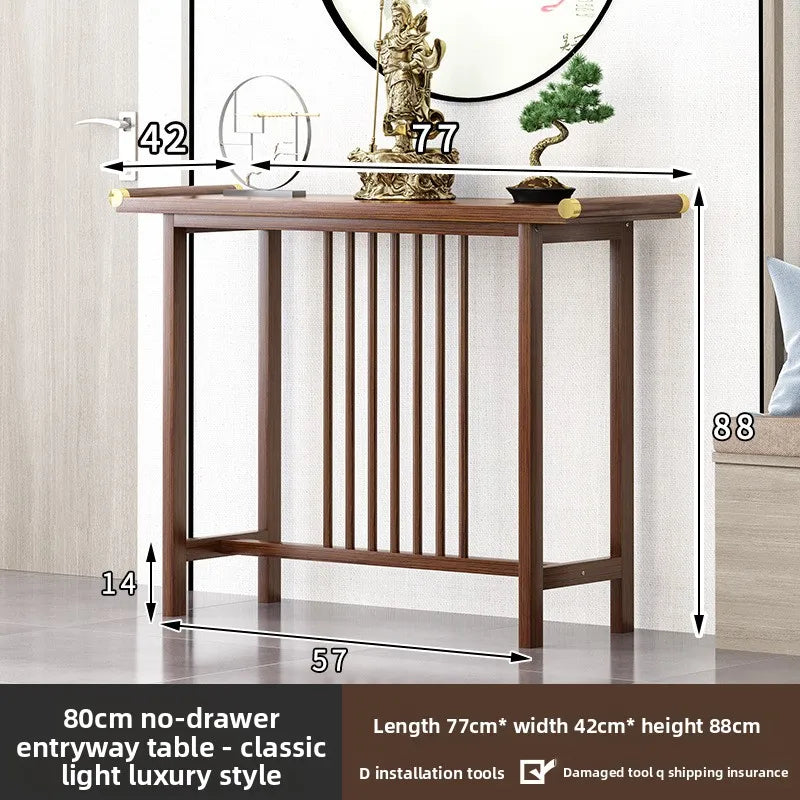 New Chinese-style table, end view table, table case, Zen-style foyer Buddhist table, end view table, porch cabinet, narrow style Oasis Select 77Cm without pumping
