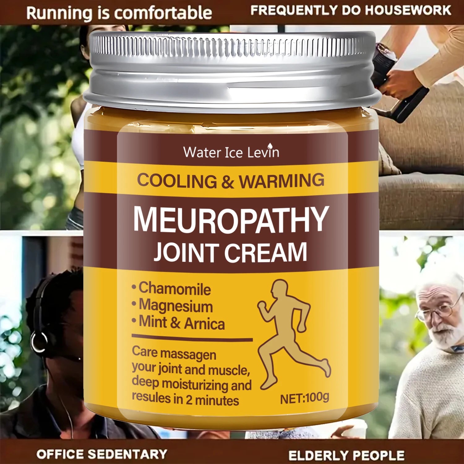 Neuropathy Joint Cream – Magnesium & Arnica Pain Relief Topical Pain Relief Cream Oasis Select