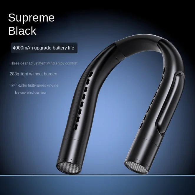 URGGU Bladeless Neck Fan 4000mAh USB Rechargeable Wearable