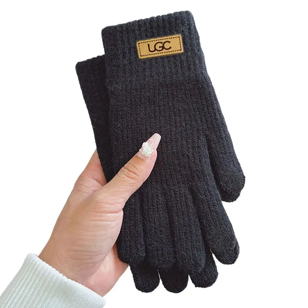 Fleece-Lined Windproof Winter Gloves – Warm & Anti-Slip