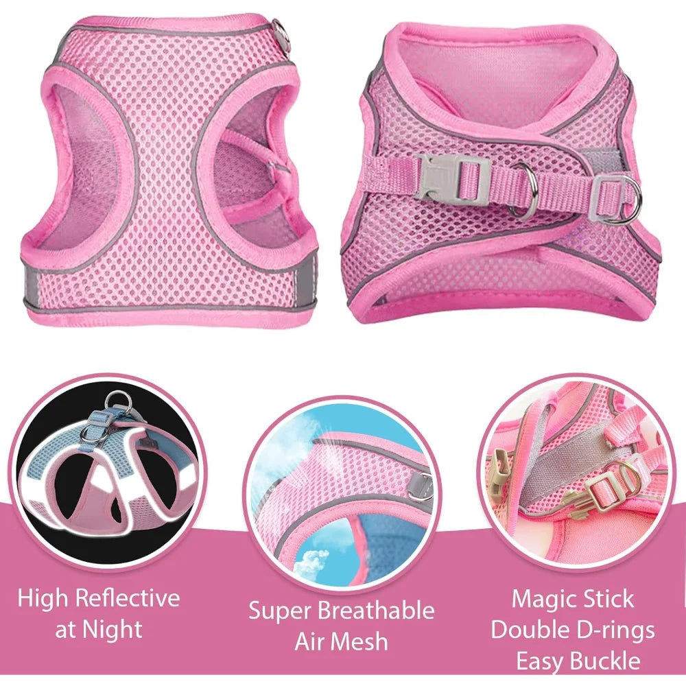 No-Pull Step-In Dog Harness – Breathable Mesh Adjustable Vest for Small Medium Large Dogs & Cats Oasis Select