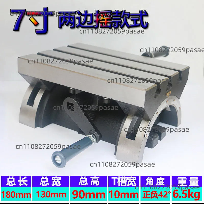 Milling Machine Drilling Machine Tilting Table 7/10 Inch Oasis Select shake on both sides 1
