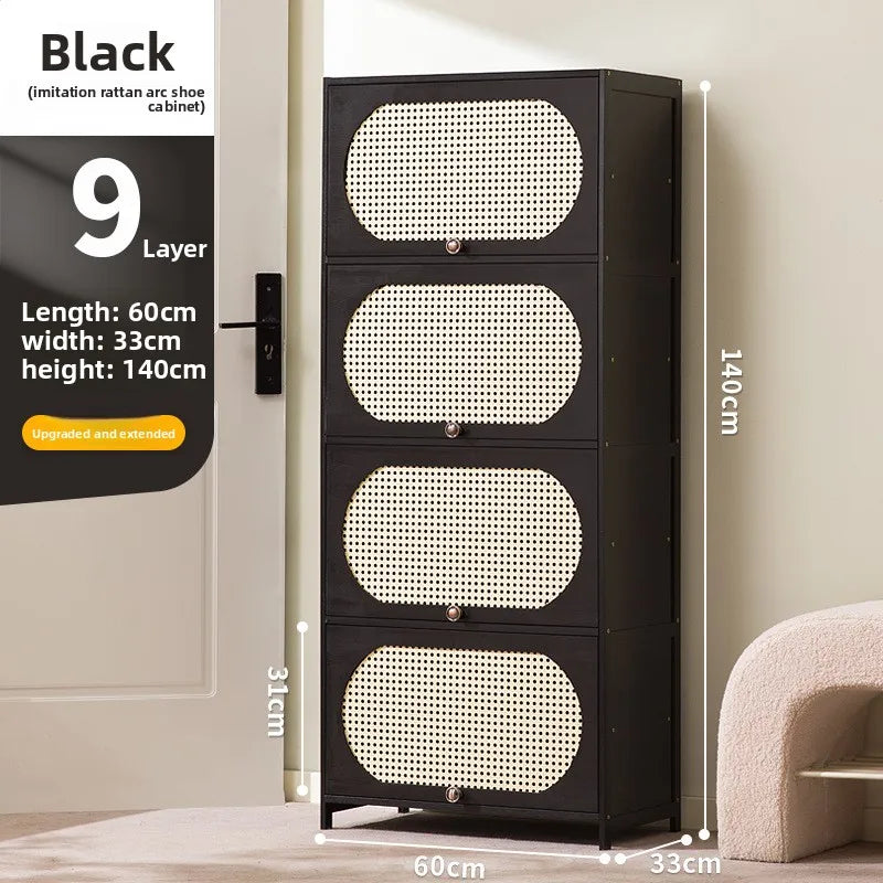 Shoe Cabinet Creative Entrance Cabinet Entrance Door Living Room Locker Storage Integrated Dust-proof Shoe Rack Oasis Select Nine floors 60