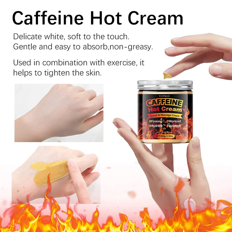 YUITIKUE Caffeine Hot Cream – Thermogenic Sweat Body Cream