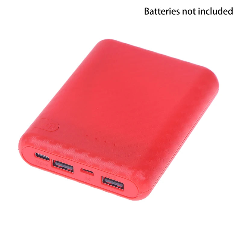 4 Slots 18650 Battery Box Case DIY Power Set Material Mini Solderless Power Supply Housing For Home Go Out And Other Occasions Oasis Select Red