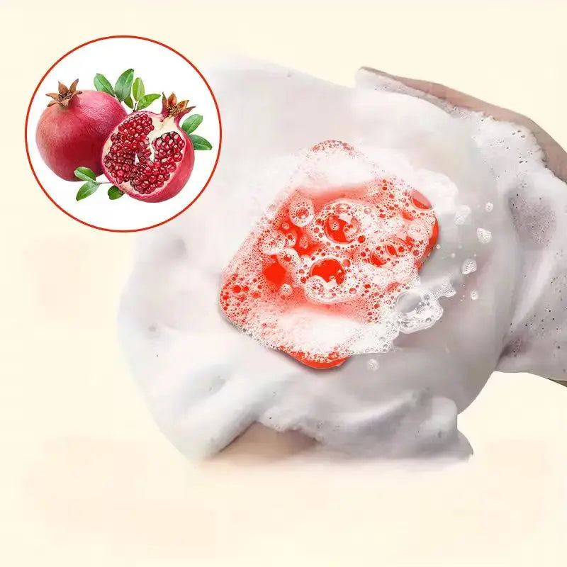 Pomegranate Soap Gently Cleanses the Face and Body, Moisturizes Water and Moisturizes, Suitable for All Skin Types, Gift Oasis Select