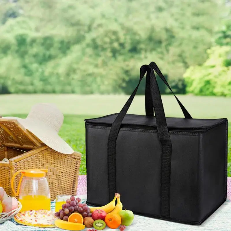 Insulated Lunch Bag Heavy Duty Large Capacity 65L-70L Thermal Insulation Bag Non-Woven Foldable Cooler Bag For Groceries Food Oasis Select