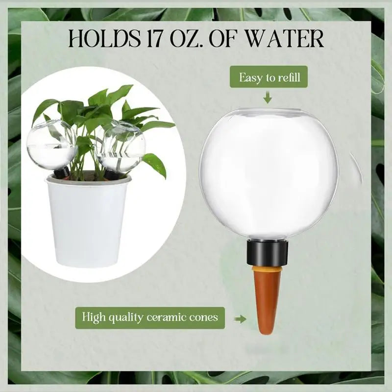 500ML Automatic Drip Irrigation System Self Watering Plant Watering Bulbs for Garden Flower Plants Watering Balls Devices Oasis Select