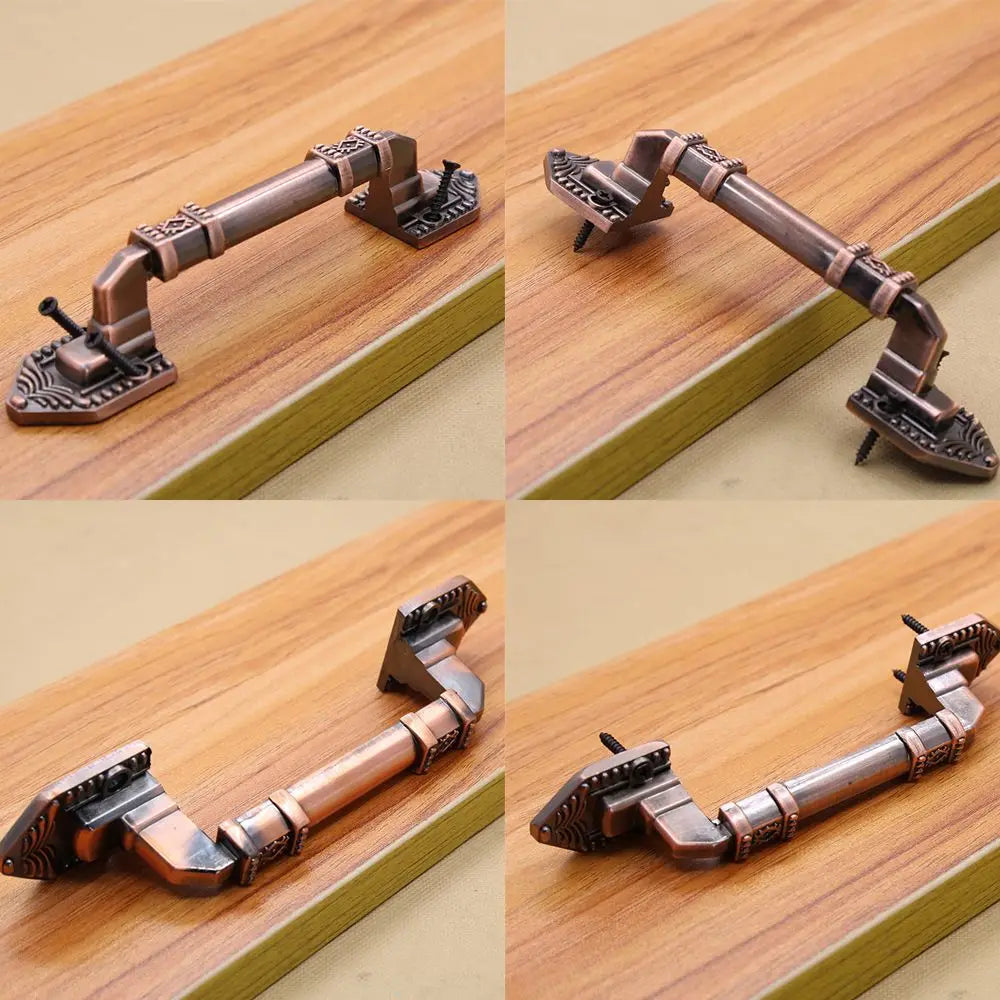 Antique Aluminum Alloy European Drawer Flush Handles Decorative Furniture Wood Barn Door Handle Oasis Select