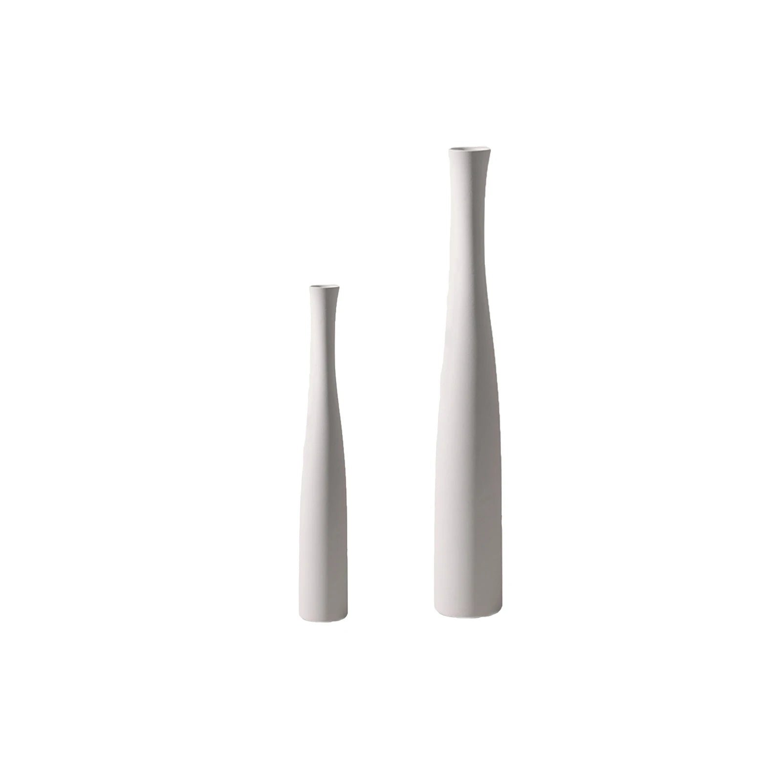 Modern Minimalist Vase Set White & Black Home Decor (2-Pack) Decorative Vase Set Oasis Select White