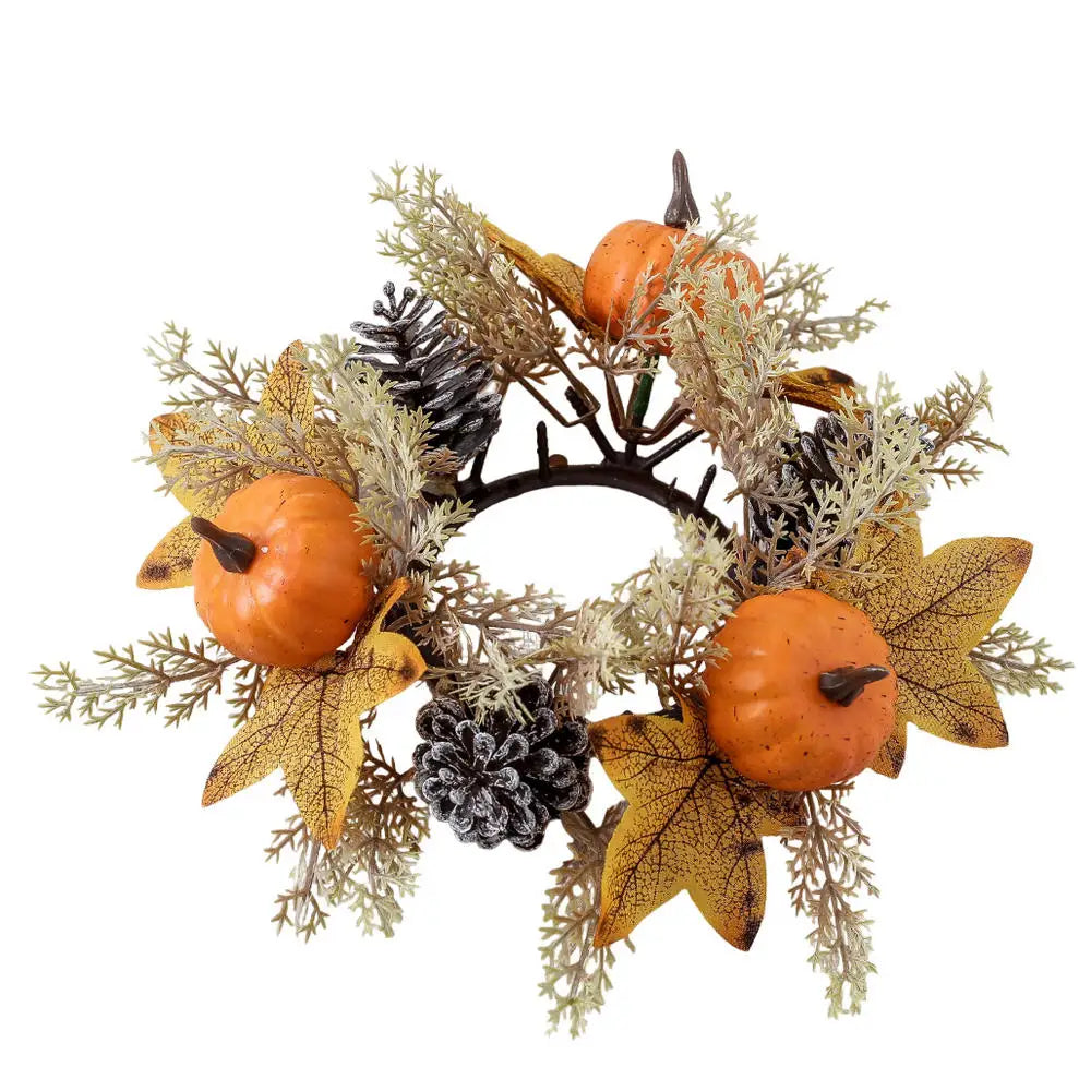 Halloween Dark-Style Candle Holder Wreath | Table Decor