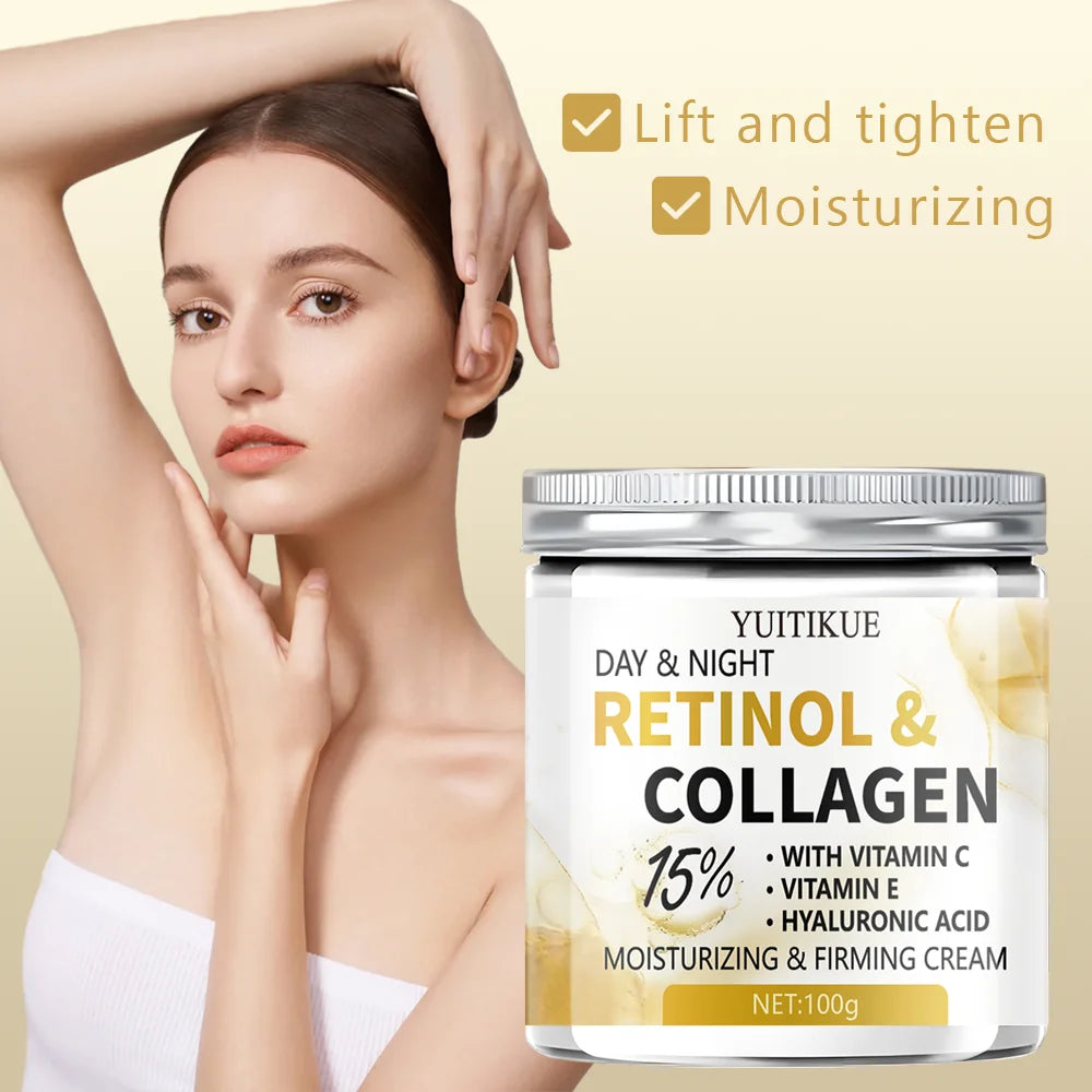 DAY & NIGHT Firming Cream – Retinol, Collagen & Hyaluronic Acid