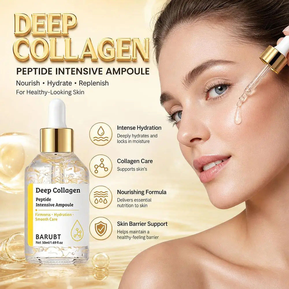 Korean Silk Collagen Essence Serum Deep Peptide Intensive Revitalizing Face Cream Anti-Wrinkle Firming Lifting Skin Care 40/50ml Oasis Select