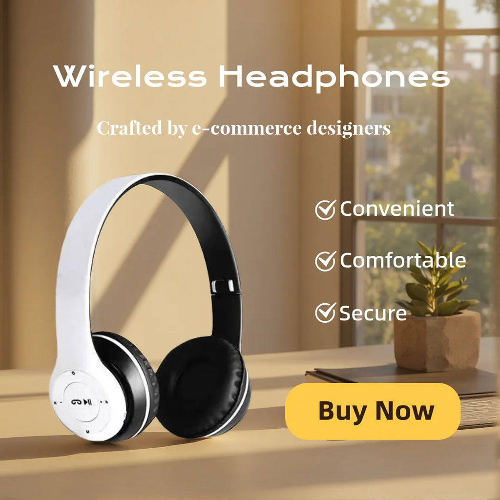 Folding Bluetooth Headset Portable Handsfree Wired Bass Stereo Headphones with Microphone for Gaming And Music Hifi Earphones Oasis Select White