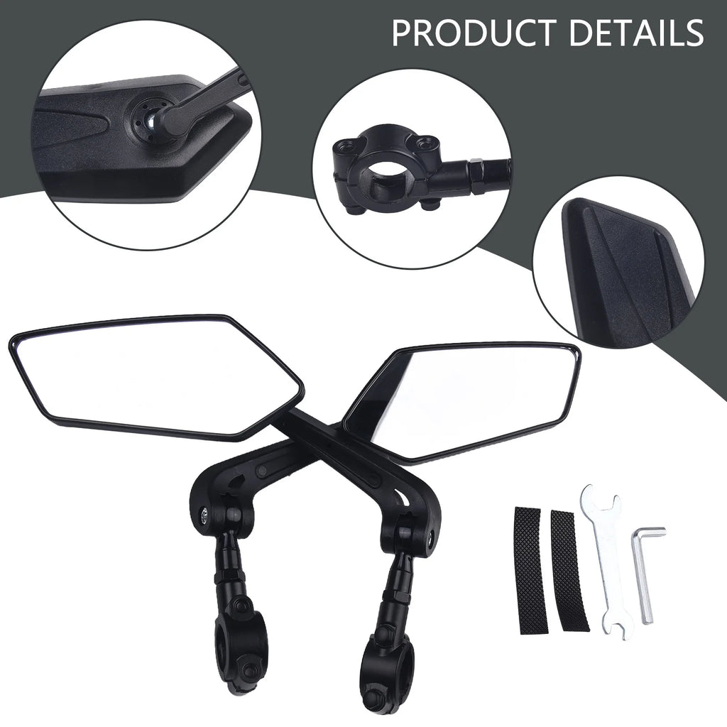 High Quality Long Lasting Brand New Rearview Mirror Bicycle Parts Repair Accessories Electric Bike Lightweight Spare Oasis Select