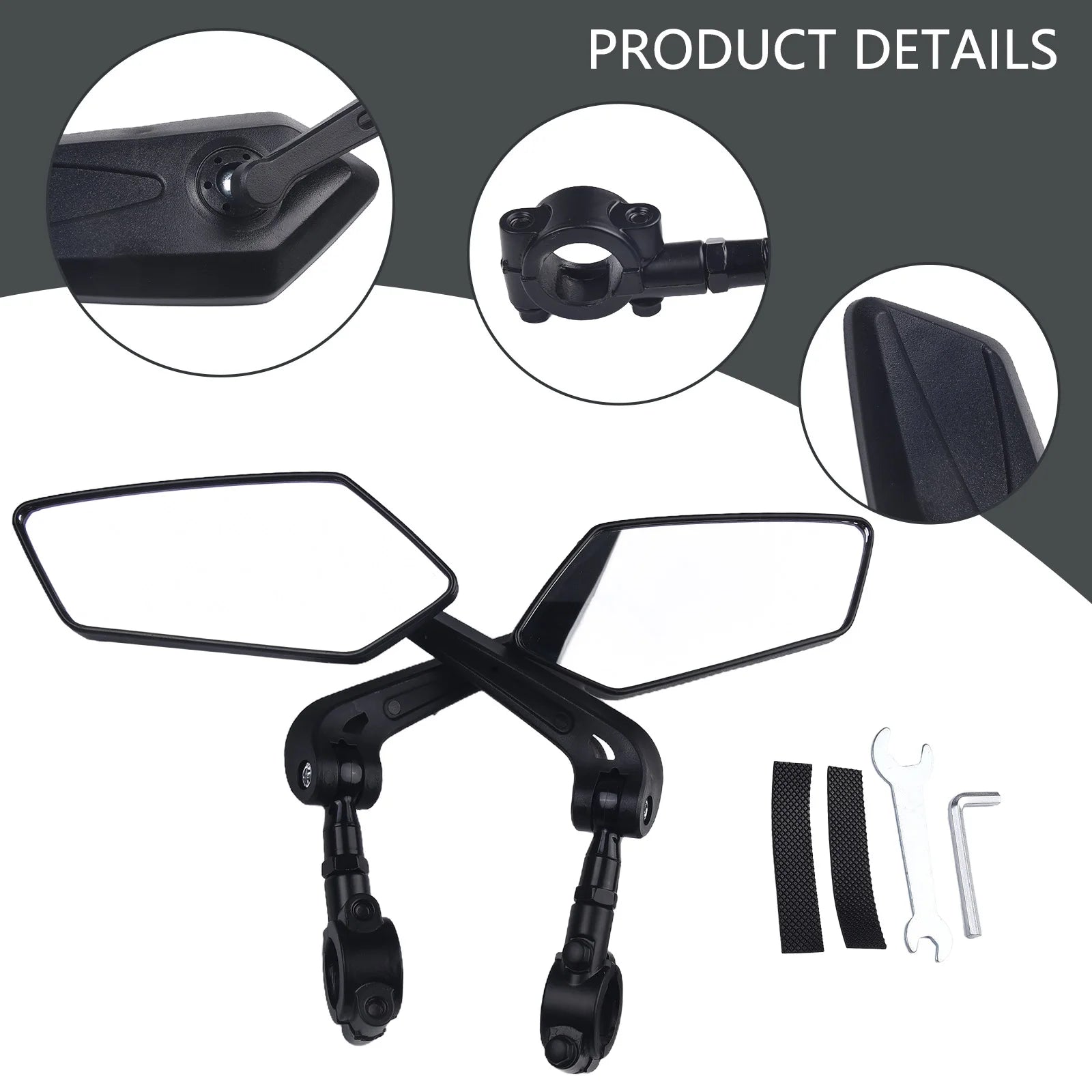 High Quality Long Lasting Brand New Rearview Mirror Bicycle Parts Repair Accessories Electric Bike Lightweight Spare Oasis Select
