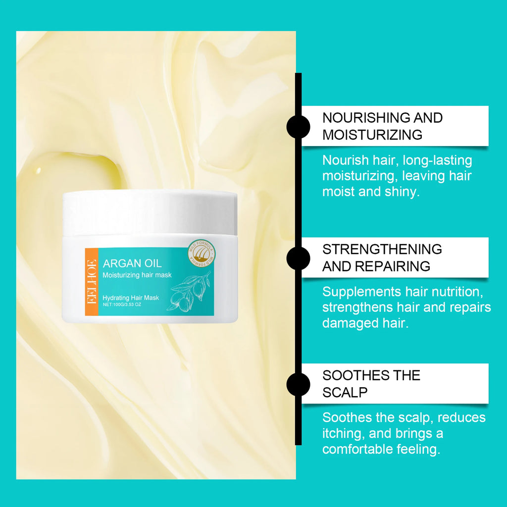 Eelhoe Moroccan Oil Hair Mask – Frizz Control & Deep Moisture