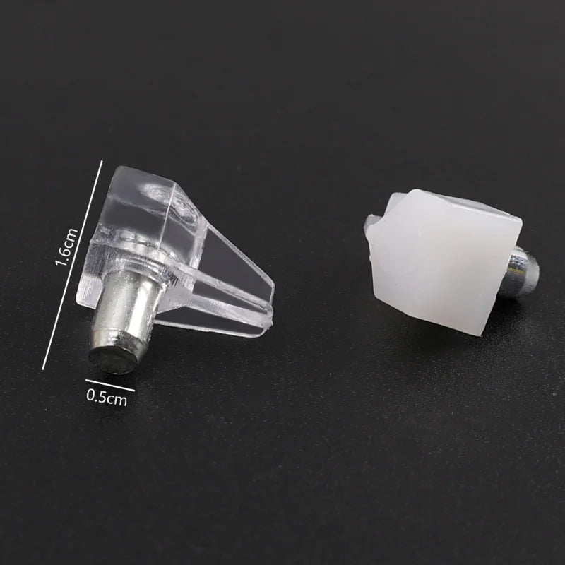 Transparent Shelf Support Pegs – Cabinet & Wardrobe Studs 10–500 PCS