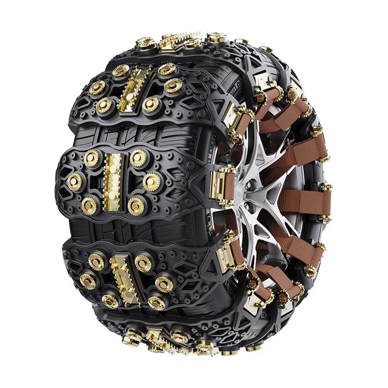Car tire anti-skid chain, small car off-road vehicle SUV universal type TPU thick winter snow chain Oasis Select 12PCS