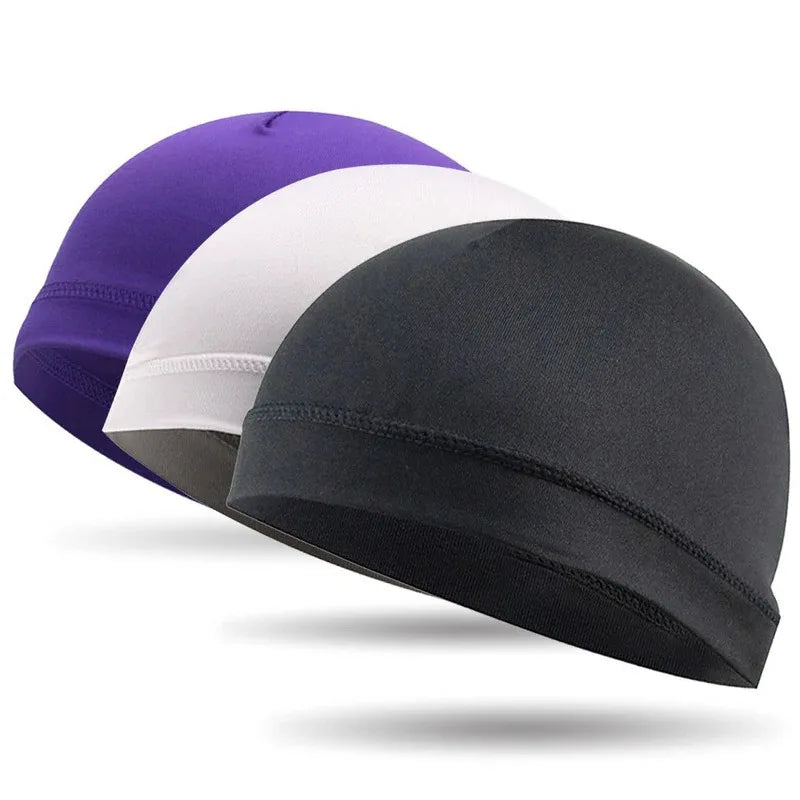 1/2pcs Quick Dry Helmet Cycling Cap Anti-UV Anti-Sweat Sports Hat Motorcycle Bike Riding Bicycle Cycling Hat Unisex Inner Cap Oasis Select