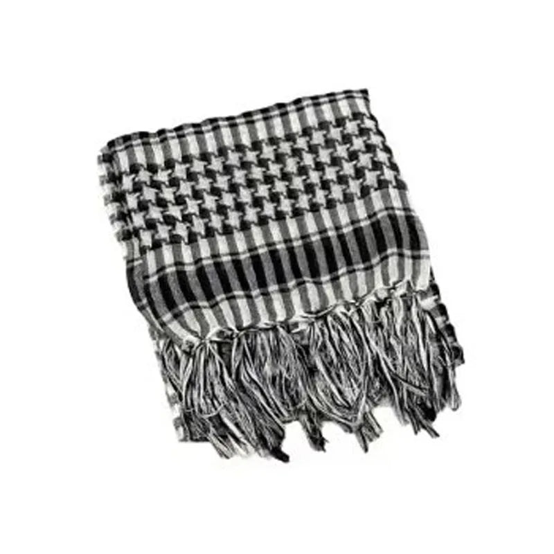 1/2pcs Men Women Scarf Plaid Tartan Lightweight Cotton Keffiyeh Scarf For Winter Square Shawl Scarf Tactical Neck Warmer Cover Oasis Select 1pcs White