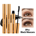 O'CHEAL Gold Mascara Balck Mascara 3D Silk Thick Curly Lengthen Eyelashes Quick-Dry Not Easy To Smudge Long-lasting Waterproof Oasis Select Black 3 Pcs 10g