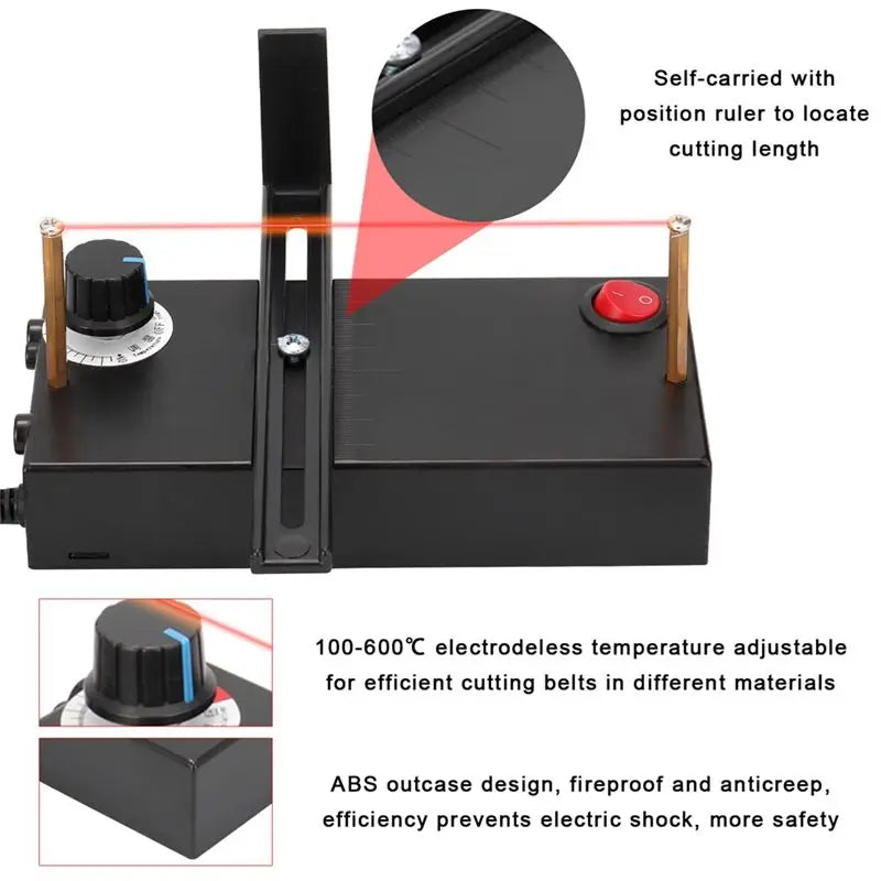 LIKE WISH Small Hot Cutting Machine Manual Electric Heating Wire Cutting Machine Ribbon Cutter Thermal Cutter, US Plug Durable Oasis Select