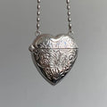 Heart Locket and Crossbody Bag Engraved Metal Necklace Photo Pendant Chain Necklaces Suitable for Memory Preservation Oasis Select Default Title