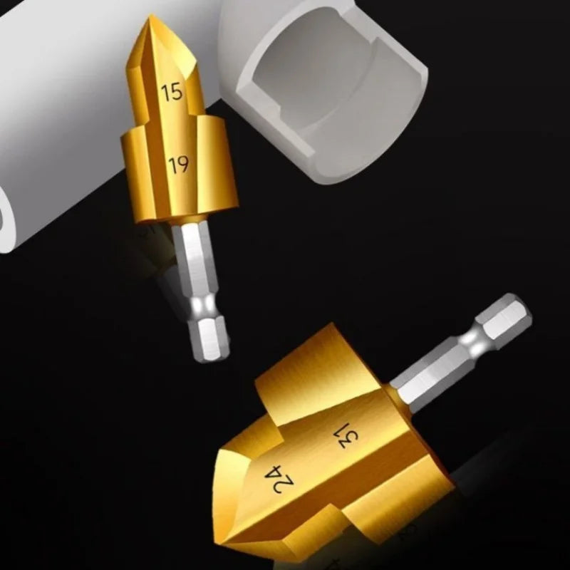 20/25/32mm PPR Lifting Stepped Drill Bit HSS Step Drill Head Hex Shank Hole Opener Core Drill Bits for PVC Water Pipe Reaming Oasis Select