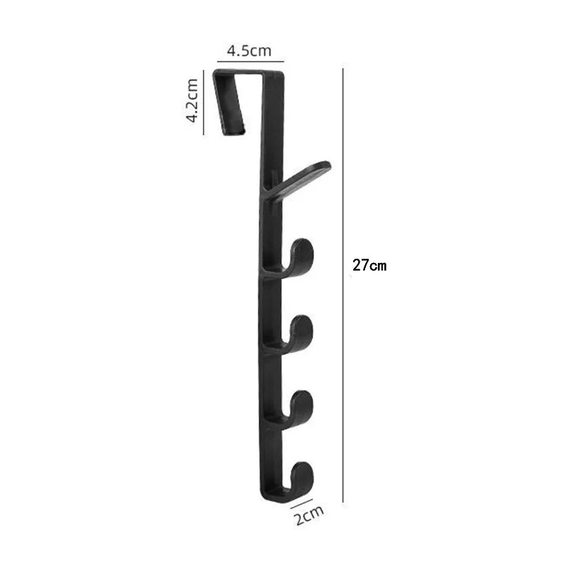 Behind the Door Coat Hook Hanger behind the Door Cabinet Wardrobe Dormitory Door Hook Storage Rack Oasis Select