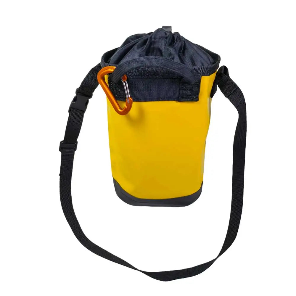 Tough PVC Climbing Rope Carry Bag Clip-On Waist Pack Gear Storage Sack for Harness Shoes and Climbing Gear Organization Oasis Select YELLOW