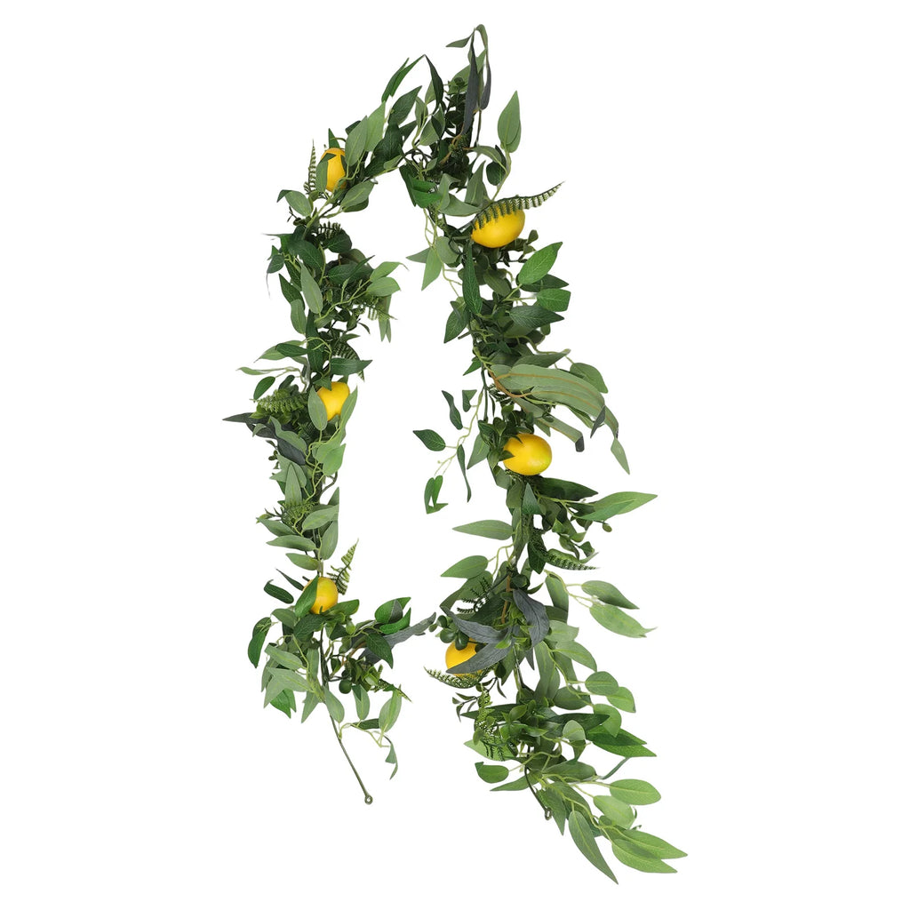 180cm Artificial Lemon Vine – Faux Willow Leaf Wedding Decor Artificial Decorative Vine Oasis Select