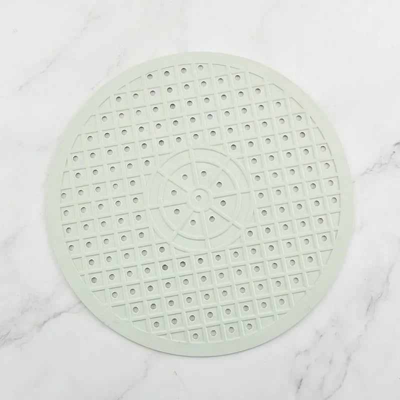 1/2Pcs Soft Rubber Sink Mat Anti Slip Home Heat Insulation Drying Protector Cover Quick Drain Pad Kitchen Accessories Sink Pad Oasis Select White Roud as pictuer