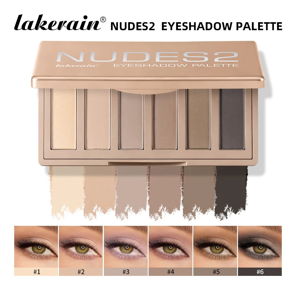 Lakerain Eyeshadow Palette Long-Lasting Eye Makeup Rich Pigment Neutral Shades Blendable Color Matte Nudes Eyeshadow Palette Oasis Select EYESHADOW PALETTE