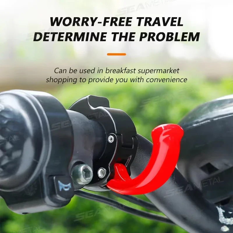 Foldable E-Bike Handlebar Hook | Aluminum Alloy, 30KG Capacity