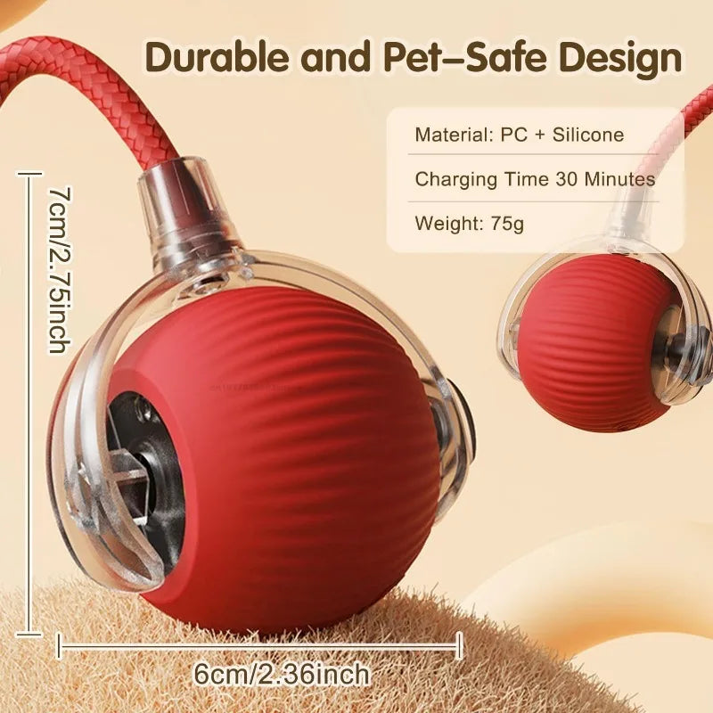 Cat Interactive Ball Training Self-moving Kitten Electric Cat Ball Toys Electronic Automatic Rolling Magic Ball Toys for Cat Oasis Select