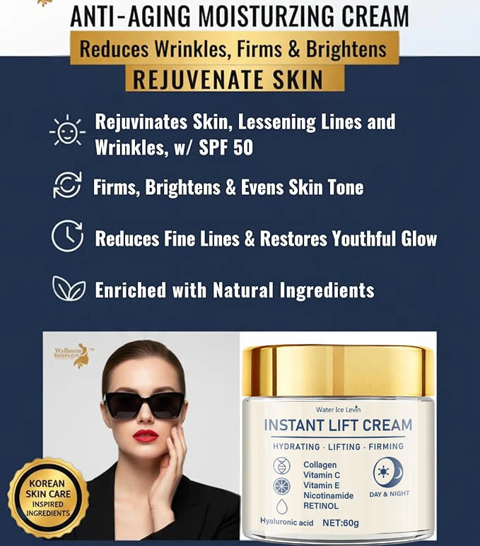 Facial Firming Cream – Hyaluronic Acid & Retinol 60g