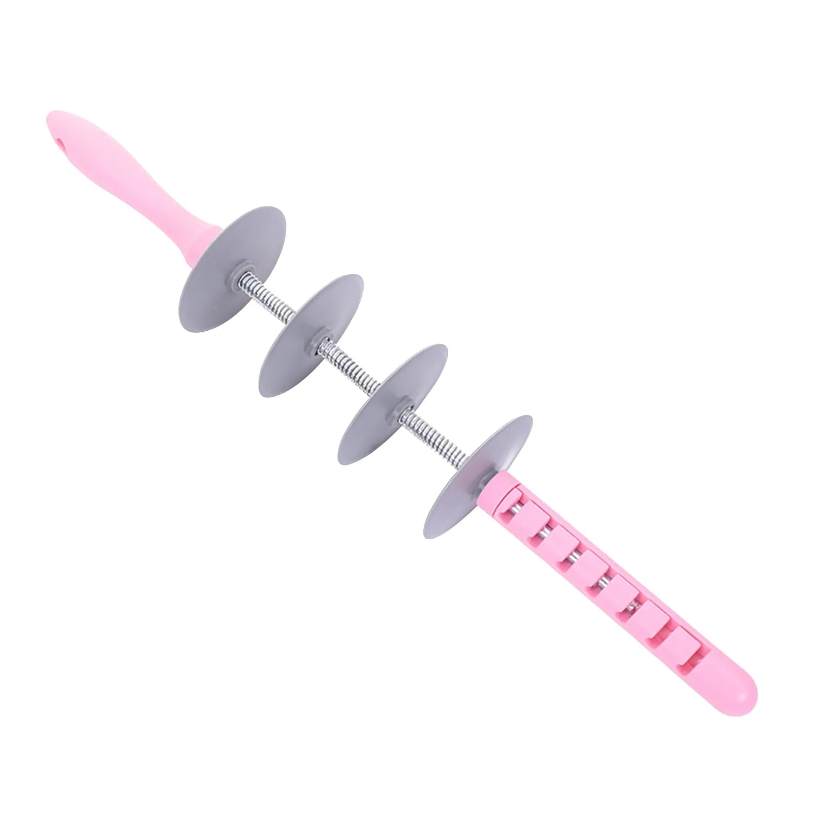 Adjustable Roll ing Pin Slicer Set Cutting Tools Cake Decorating Tools for Kitchen Multi-Function Bread Slicer Croissant Cut Oasis Select pink