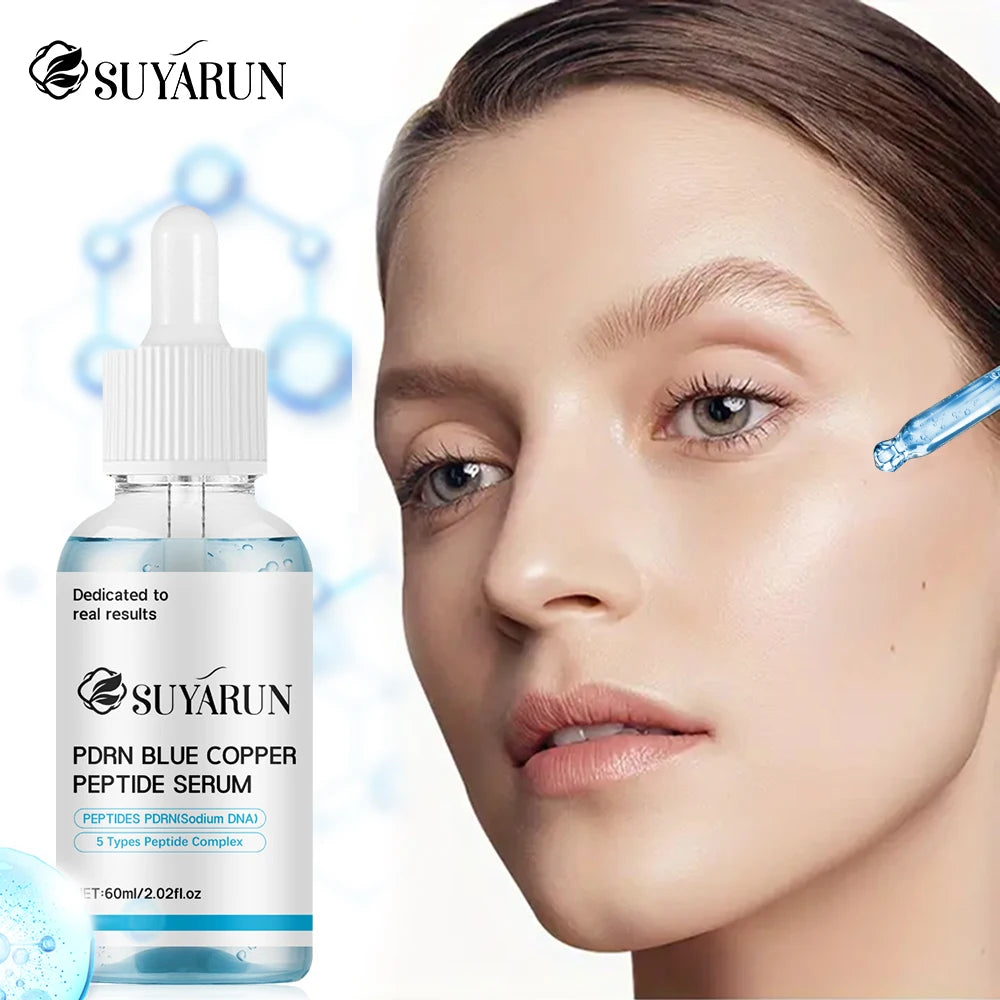 SUYARUN Blue Copper Peptide Serum - Anti-Aging Firming Moisturizer Face Skin Repair,Moisturizing and hydrating Essence. Oasis Select