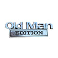 Old Man Edition 3D Chrome Metal Car Emblem Badge Sticker
