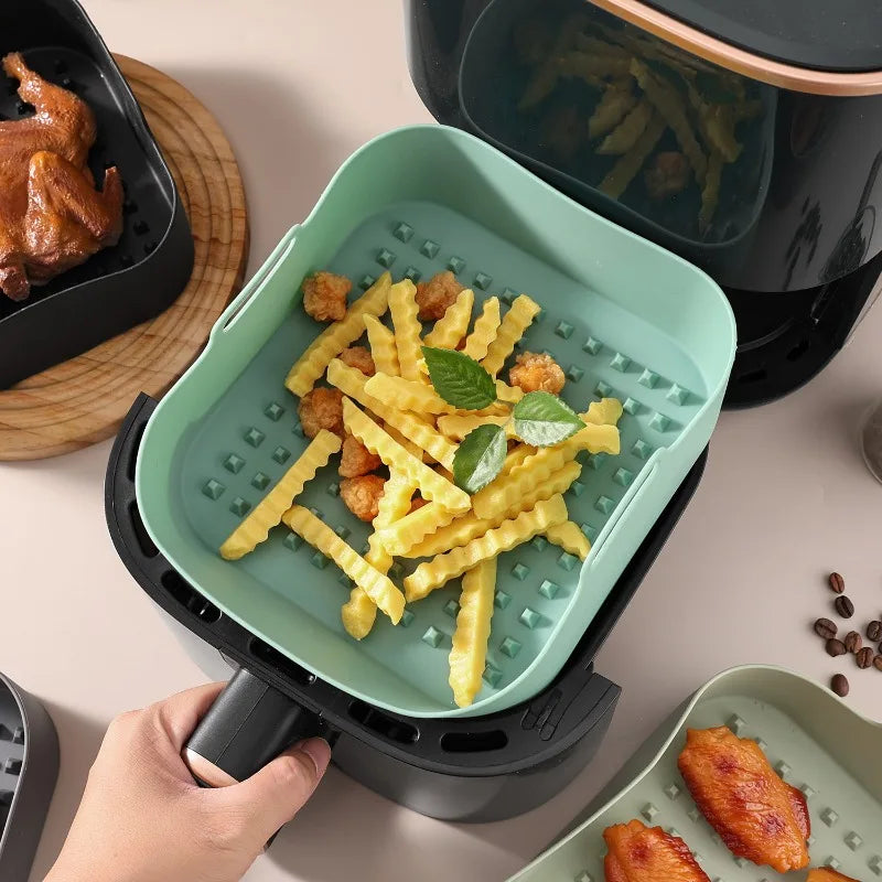 Air Fryer Silicone Baking Tray for Home Baking Easy To Clean Baking Tray Modern Minimalist Kitchen Supplies Oasis Select