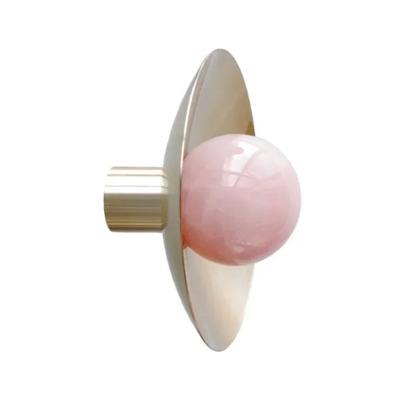 Natural Stone+solid Brass Kitchen Drawer Cabinet Handle Furniture Pink Crystal Knobs Hardware Cupboard Pull Oasis Select