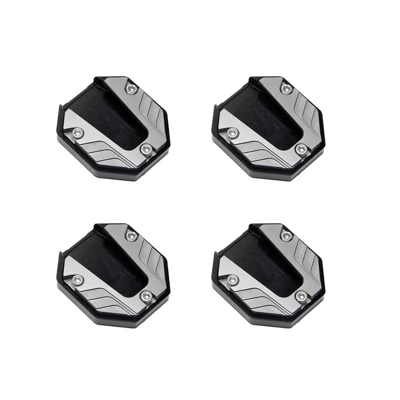 1/2/4pcs Universal Bicycle Foot Extension Kickstand Accessories Motorcycle Side Stand Cover Aluminum Alloy Motorcycle Stands Pad Oasis Select